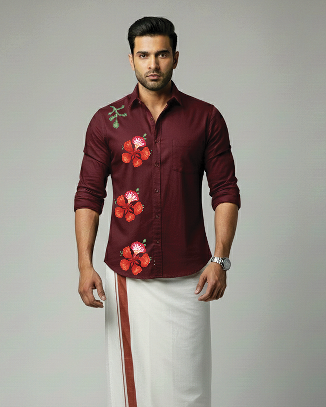 Thumbnail of Red Flower Pattern