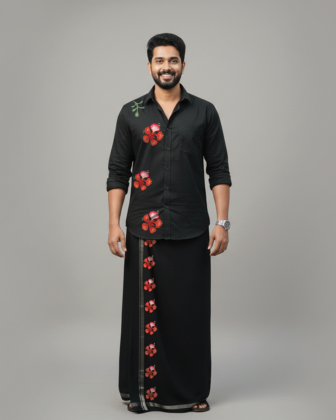 Thumbnail of Red Flower Pattern