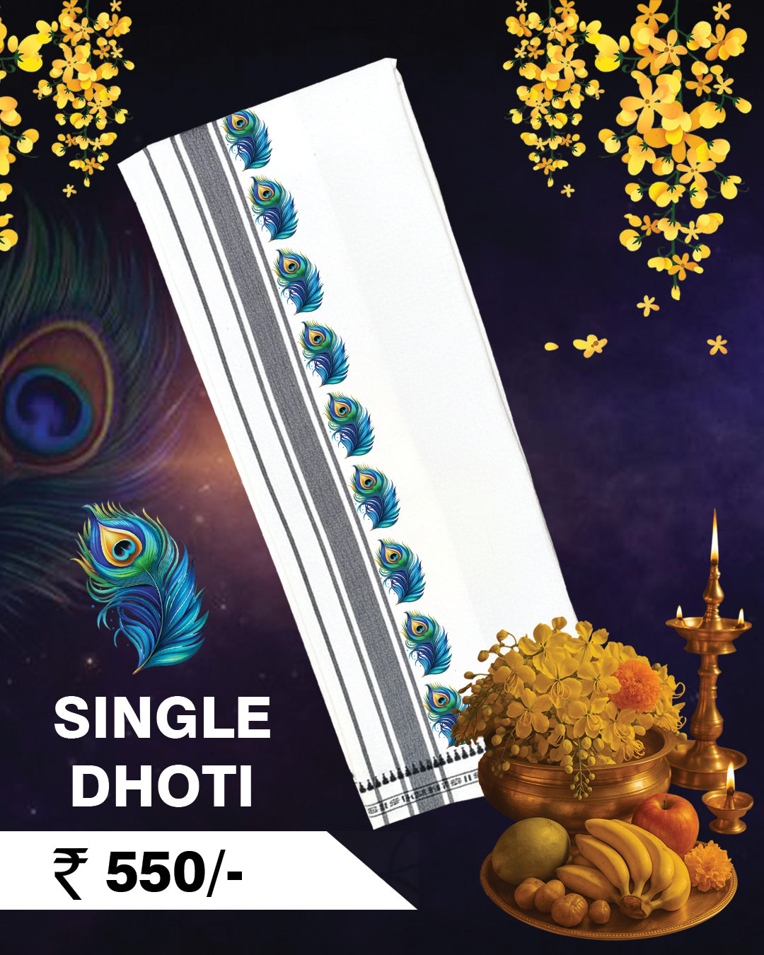 Thumbnail of Mayurah Single Dhoti