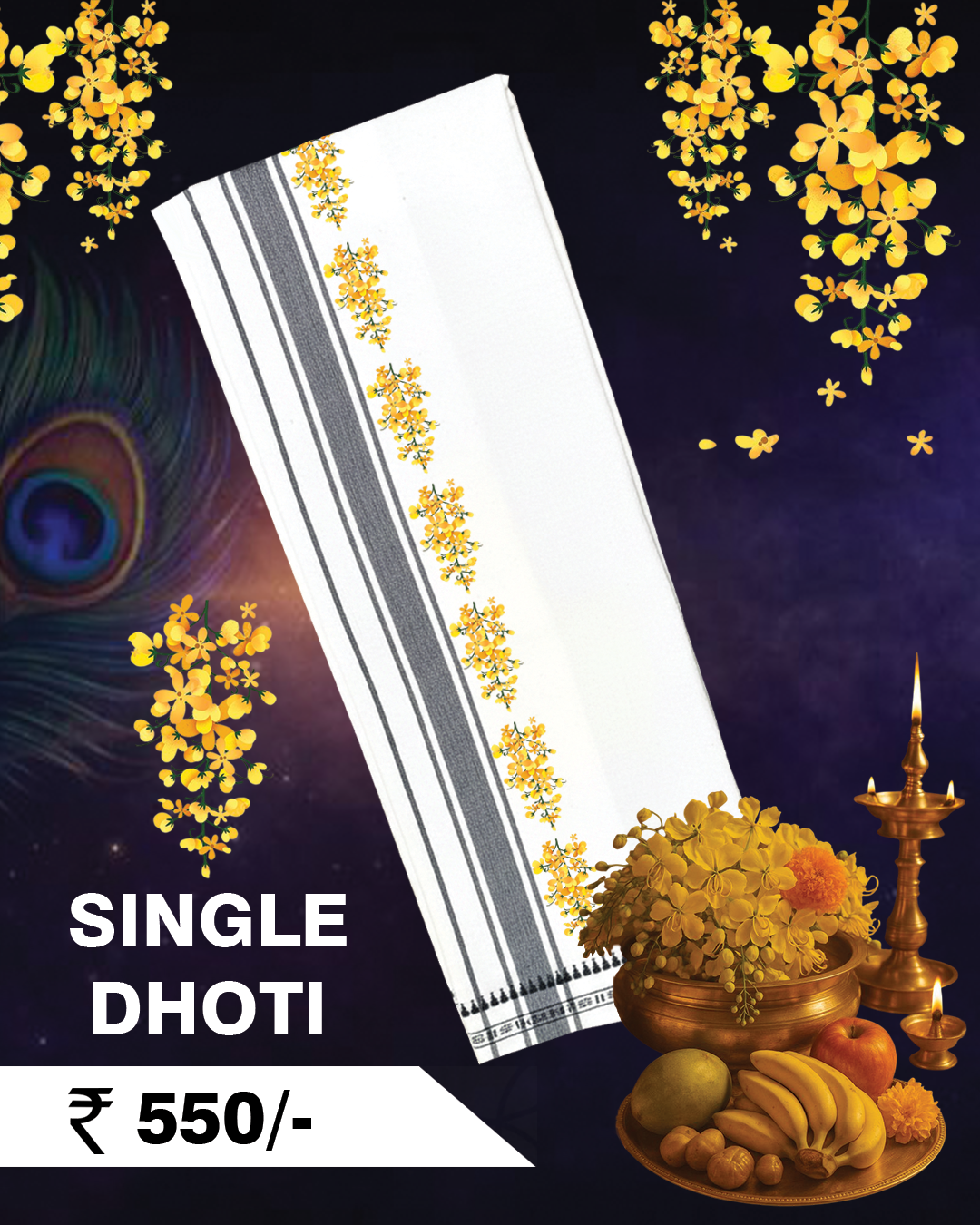 Thumbnail of Kanikonna Single Dhoti