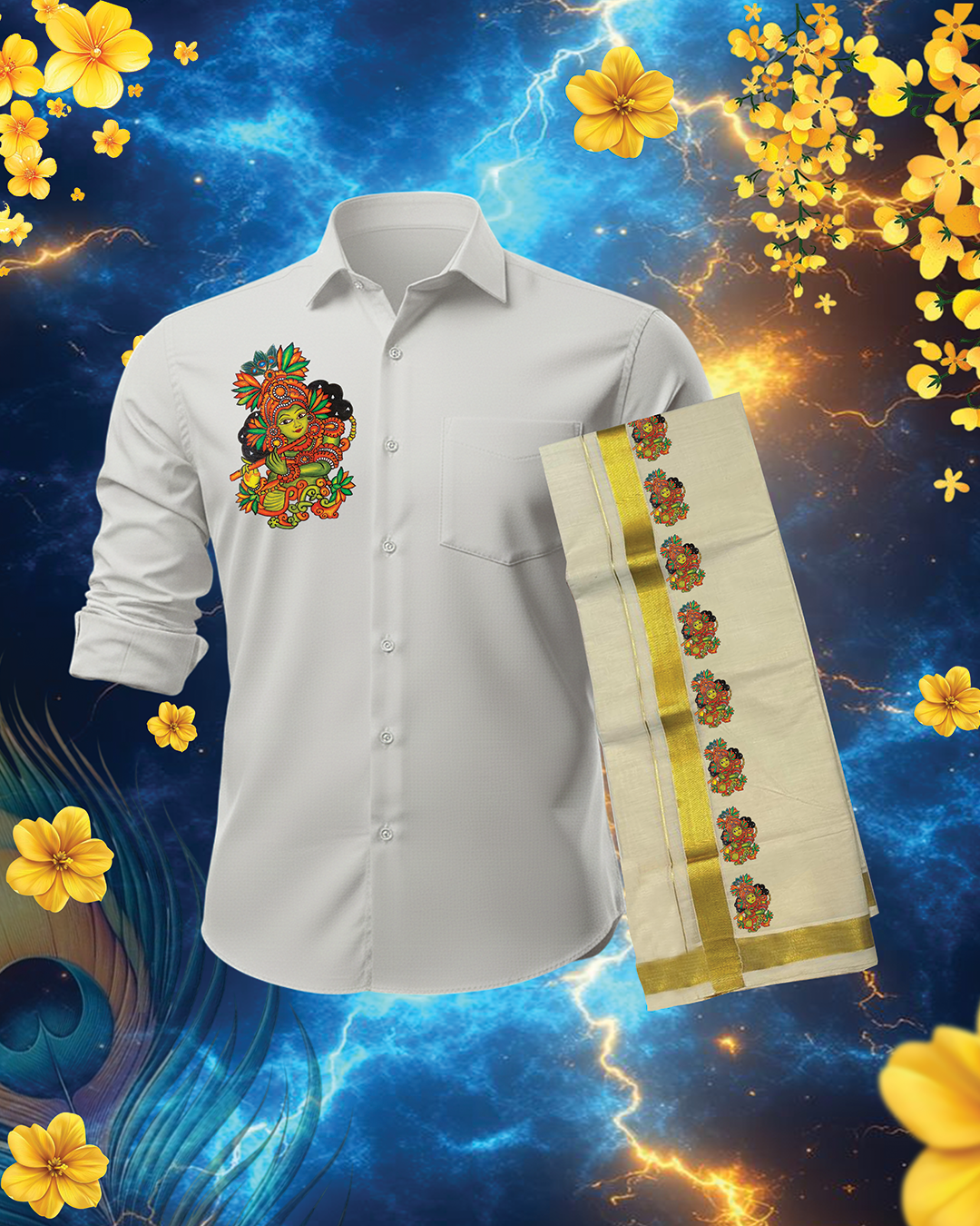 Thumbnail of Krishna Mural Combo