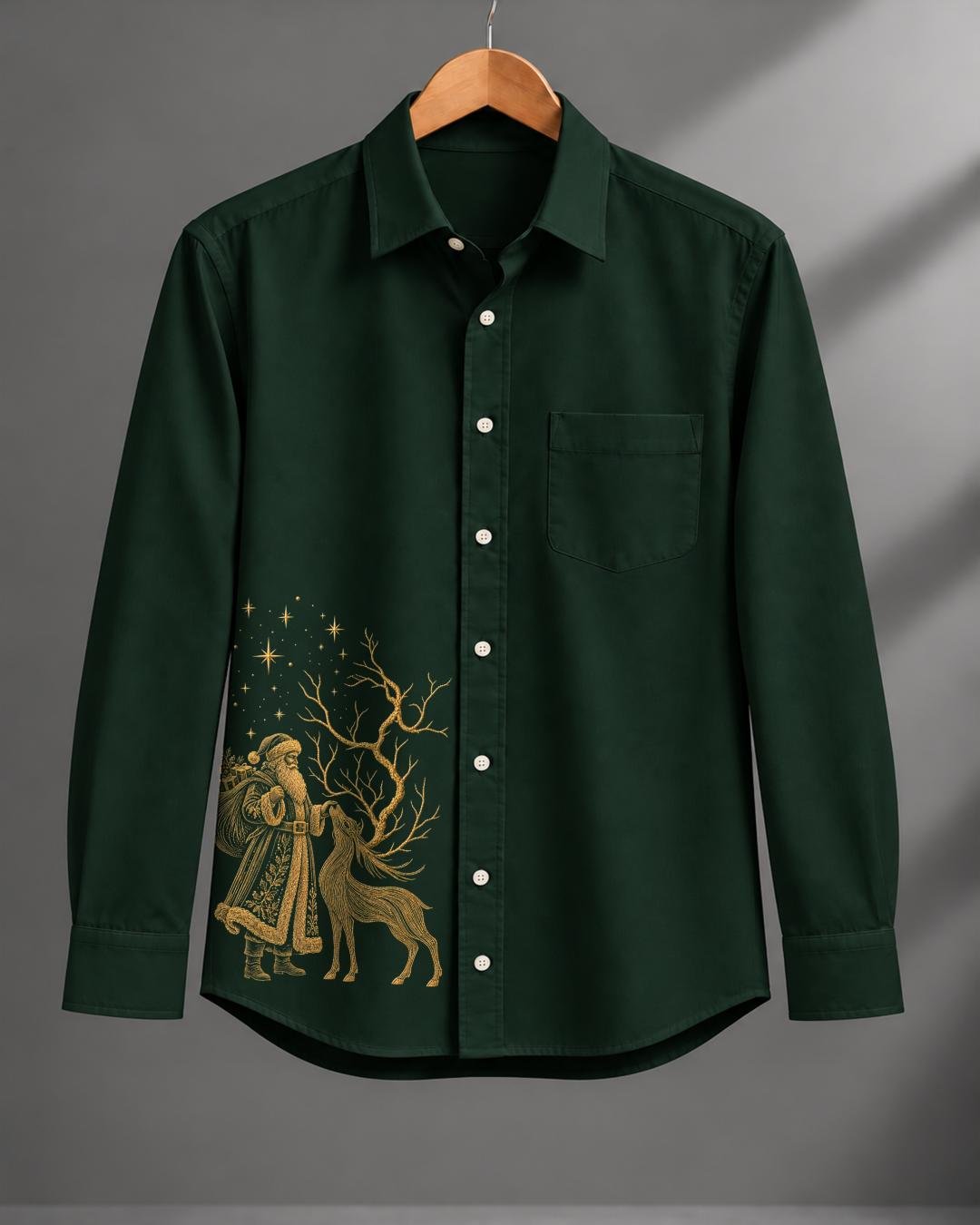 Thumbnail of Golden Santa with Deer