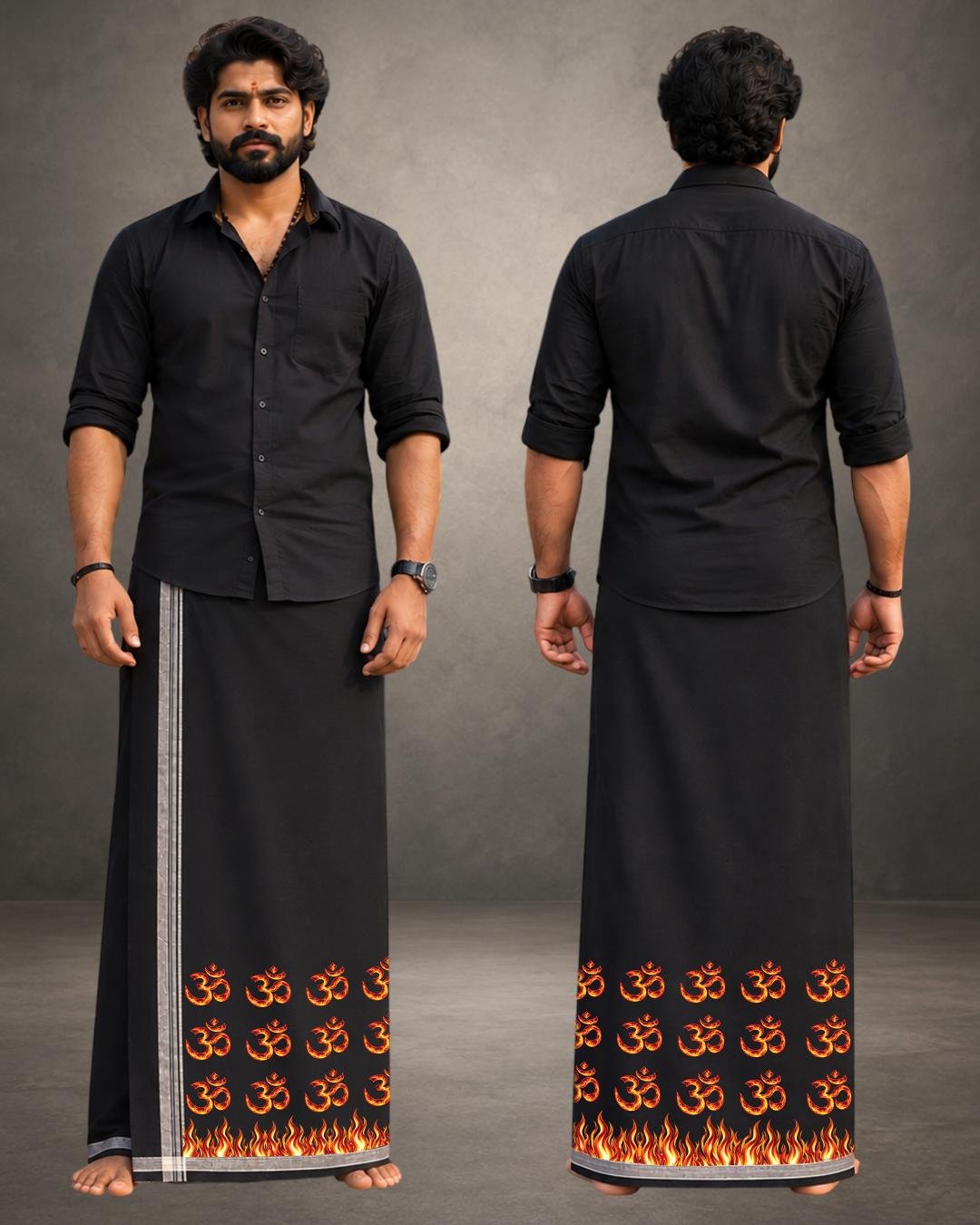 Ohm Flame Dhoti