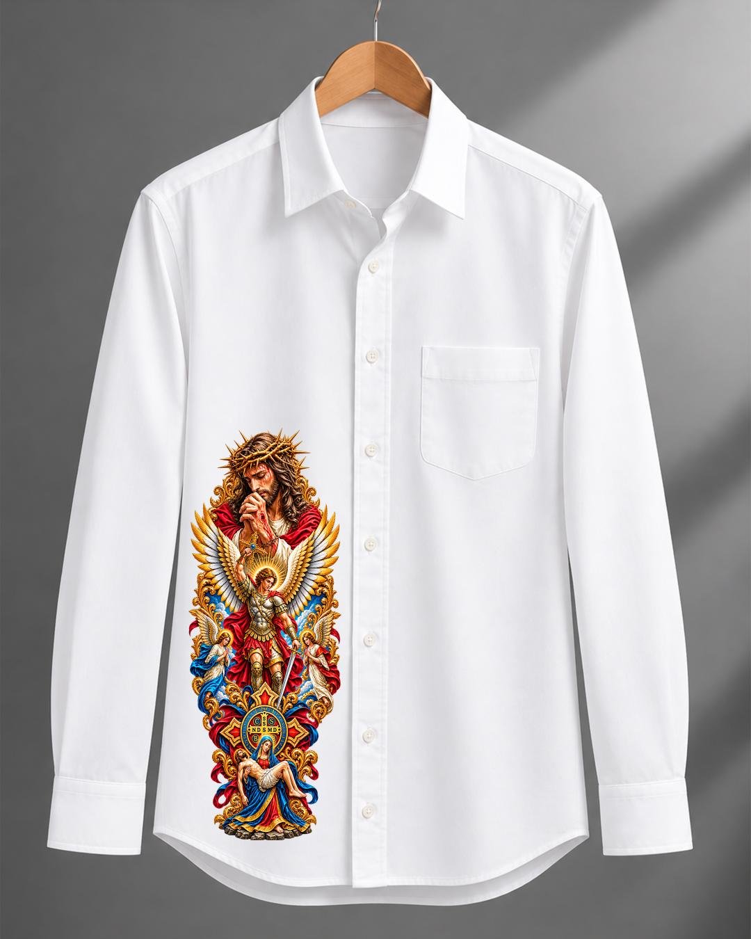 Jesus with Saint Michael