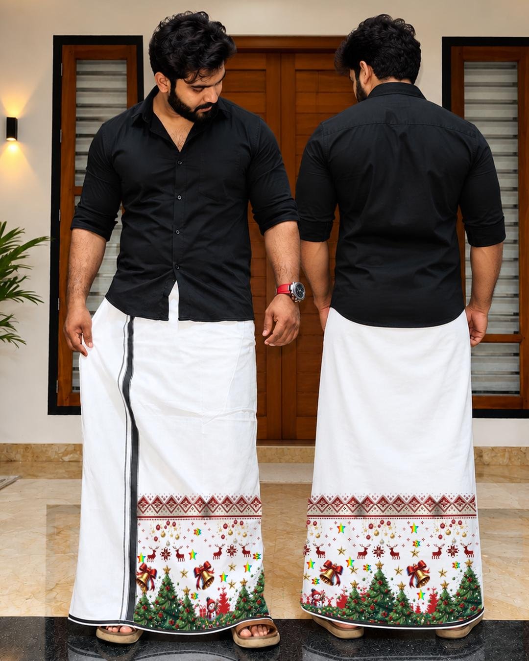 Thumbnail of Xmas Dhoti White Reflection