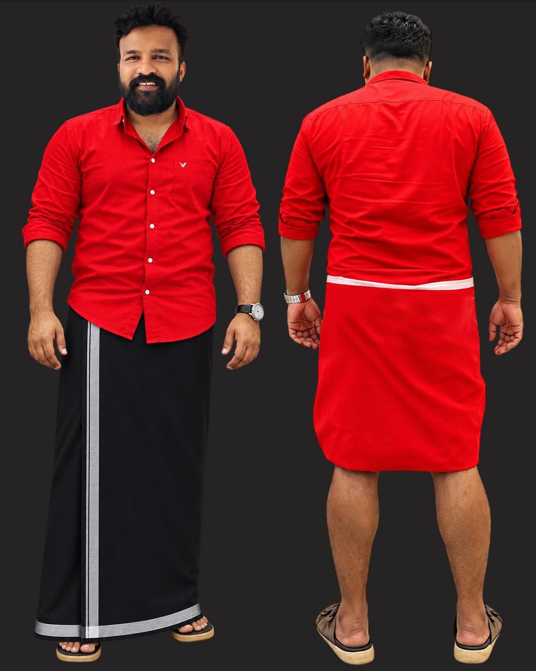 Shaji Pappan Plain Dhoti
