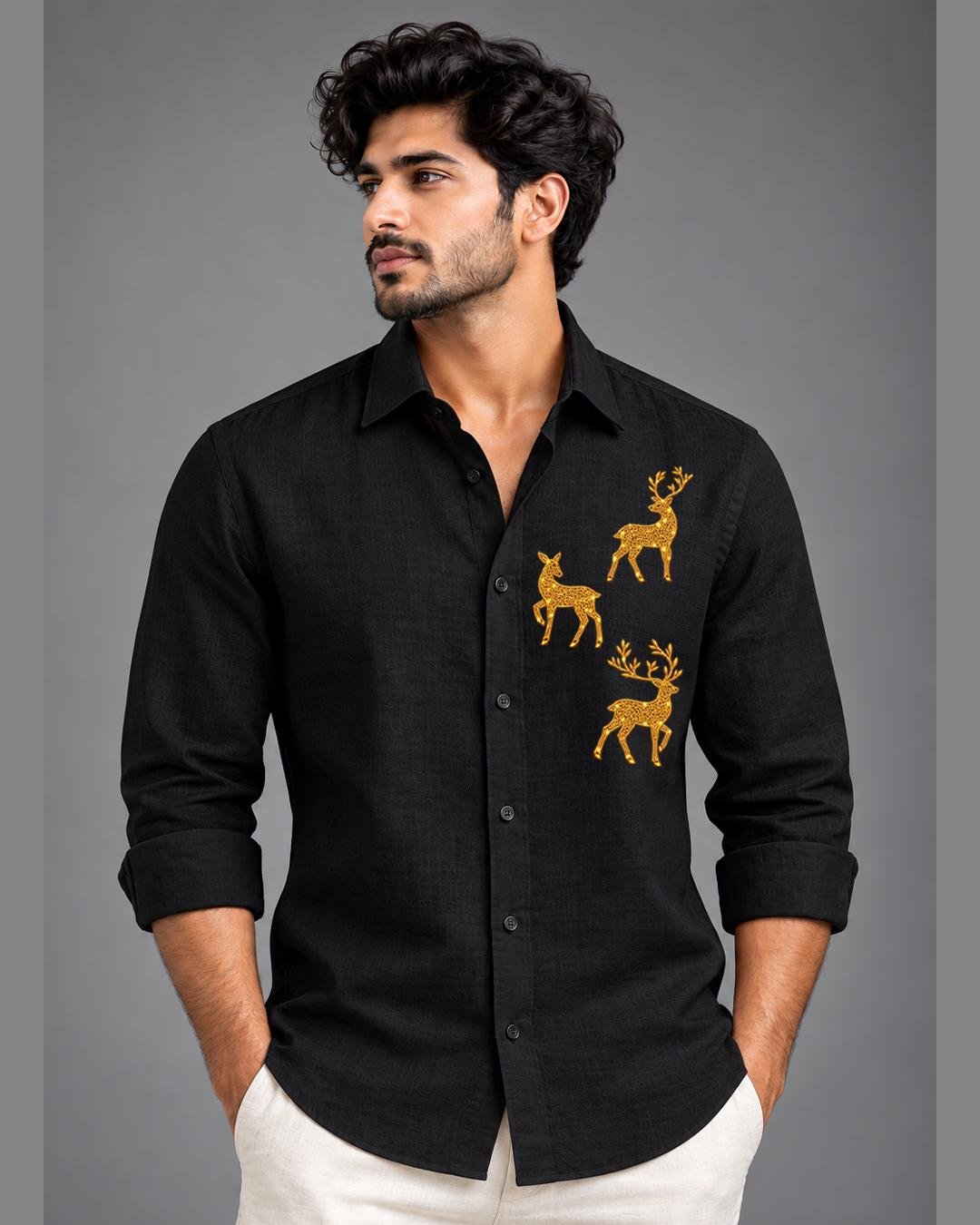 Glitter deer Gold